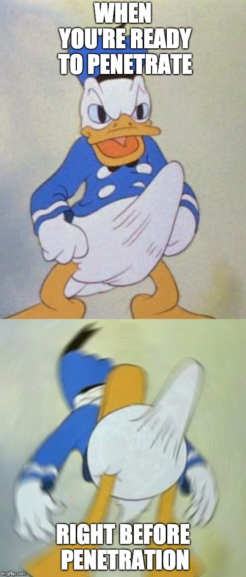 penetration | WHEN YOU'RE READY TO PENETRATE; RIGHT BEFORE PENETRATION | image tagged in penetration | made w/ Imgflip meme maker