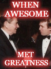 Presidents | WHEN AWESOME; MET GREATNESS | image tagged in potus,donald trump,republicans,maga,president trump | made w/ Imgflip meme maker