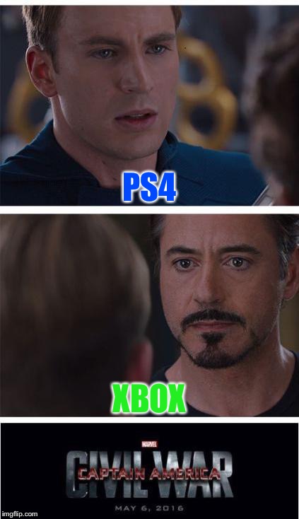 Marvel Civil War 1 Meme | PS4; XBOX | image tagged in memes,marvel civil war 1 | made w/ Imgflip meme maker