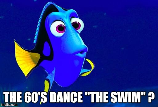 Bad Memory Fish | THE 60'S DANCE "THE SWIM" ? | image tagged in bad memory fish | made w/ Imgflip meme maker