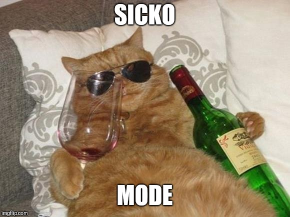 Funny Cat Birthday | SICKO; MODE | image tagged in funny cat birthday | made w/ Imgflip meme maker