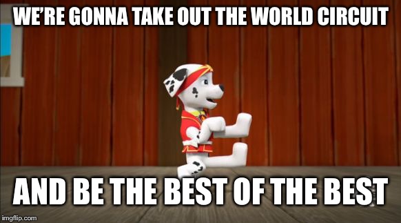PAW Patrol Pup-Fu | WE’RE GONNA TAKE OUT THE WORLD CIRCUIT; AND BE THE BEST OF THE BEST | image tagged in paw patrol pup-fu | made w/ Imgflip meme maker