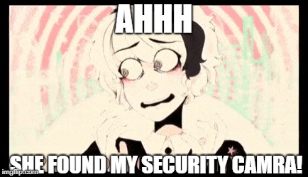 AHHH SHE FOUND MY SECURITY CAMRA! | made w/ Imgflip meme maker