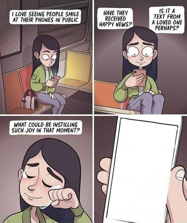 High Quality Phone public smiling Blank Meme Template