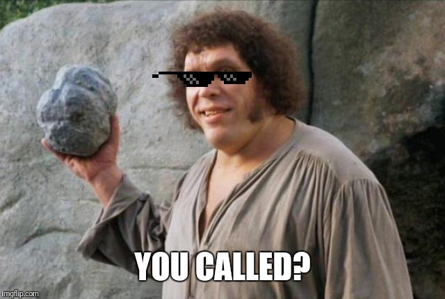 Andre the Giant | YOU CALLED? | image tagged in andre the giant | made w/ Imgflip meme maker