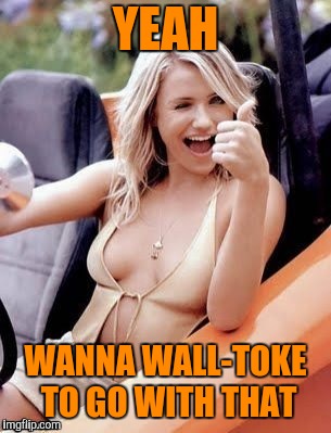 YEAH WANNA WALL-TOKE TO GO WITH THAT | made w/ Imgflip meme maker