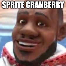wanna sprite cranberry | SPRITE CRANBERRY | image tagged in wanna sprite cranberry | made w/ Imgflip meme maker