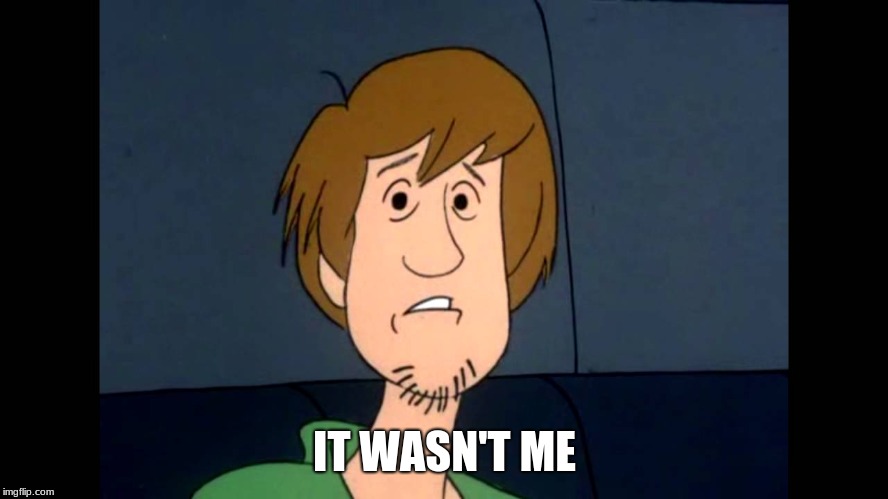 IT WASN'T ME | image tagged in shaggy meme | made w/ Imgflip meme maker
