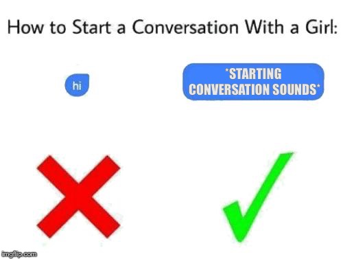 how to start a conversation with a girl (add text or image ...