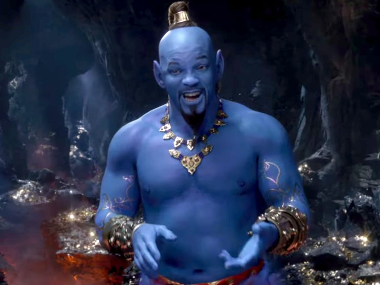 Will Smith Blue Genie Blank Meme Template