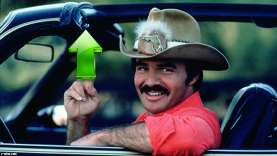 Burt Reynolds as The Bandit | image tagged in burt reynolds as the bandit | made w/ Imgflip meme maker