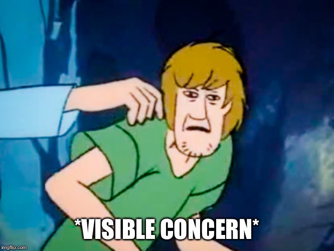 Shaggy meme | *VISIBLE CONCERN* | image tagged in shaggy meme | made w/ Imgflip meme maker