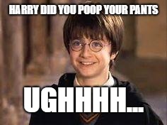 Harry Potter | HARRY DID YOU POOP YOUR PANTS; UGHHHH... | image tagged in harry potter | made w/ Imgflip meme maker