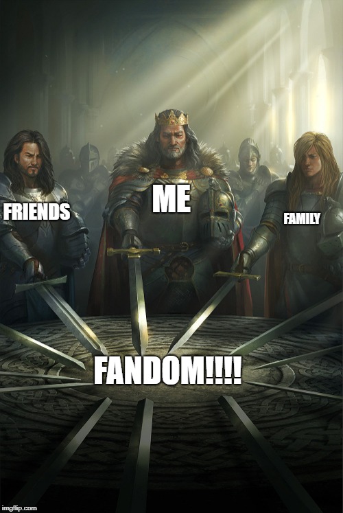 Swords united | ME; FAMILY; FRIENDS; FANDOM!!!! | image tagged in swords united | made w/ Imgflip meme maker