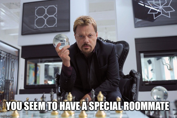 YOU SEEM TO HAVE A SPECIAL ROOMMATE | made w/ Imgflip meme maker