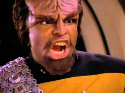 High Quality Angry Worf Blank Meme Template