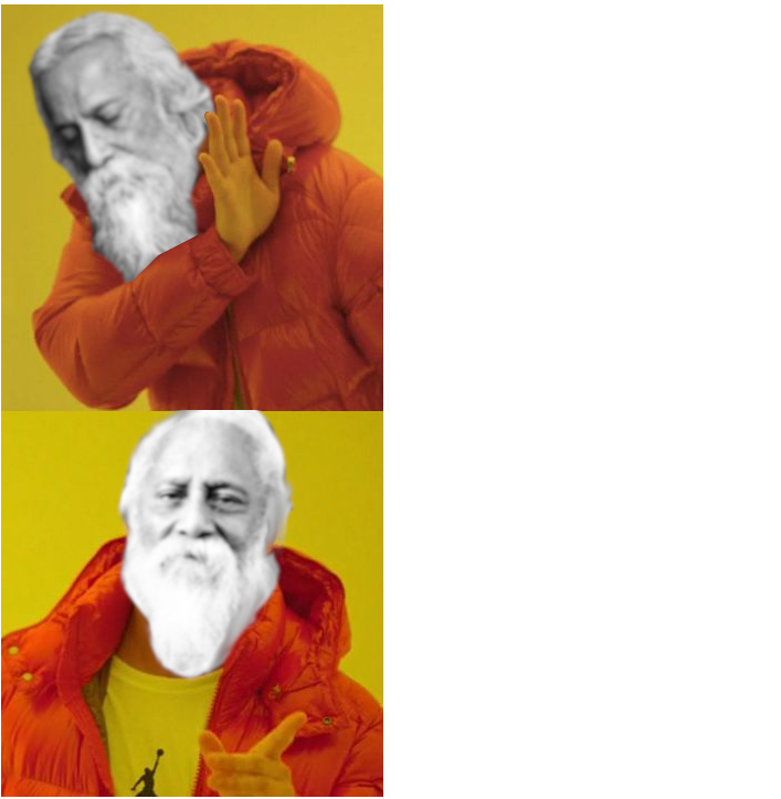 Rabindranath Tagore Drake Blank Meme Template