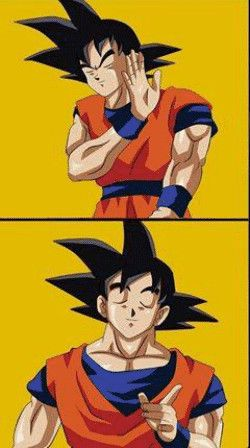 Goku Drake Meme Template Blank Meme Template