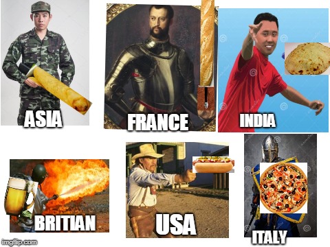 How the Hunger Games really went. | INDIA; ASIA; FRANCE; USA; BRITIAN; ITALY | image tagged in blank white template | made w/ Imgflip meme maker