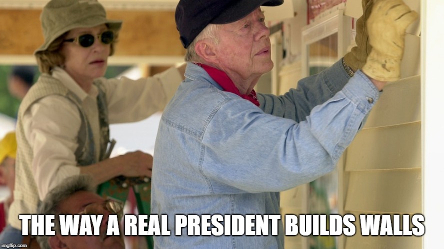 Build that wall, Mr. President | THE WAY A REAL PRESIDENT BUILDS WALLS | image tagged in build that wall mr president | made w/ Imgflip meme maker