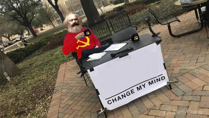 High Quality Change My Mind Marx Blank Meme Template