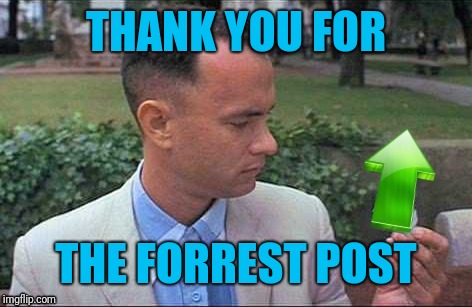 THANK YOU FOR THE FORREST POST | made w/ Imgflip meme maker