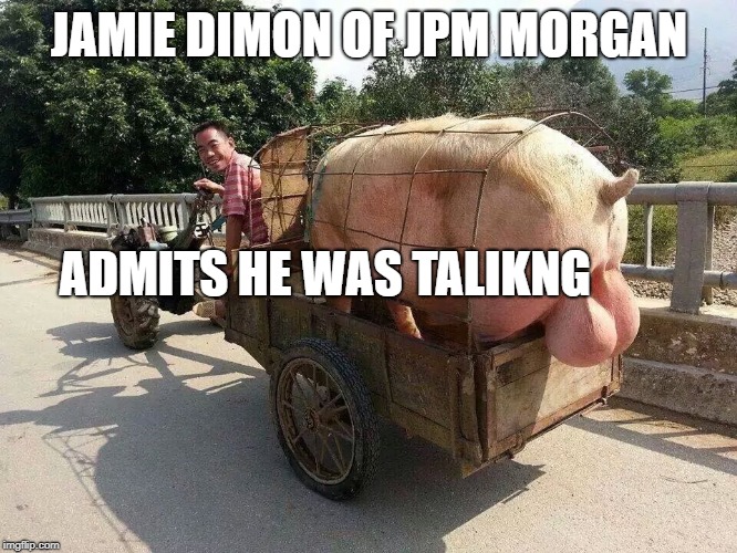 JAMIE DIMON OF JPM MORGAN; ADMITS HE WAS TALIKNG | image tagged in memes | made w/ Imgflip meme maker