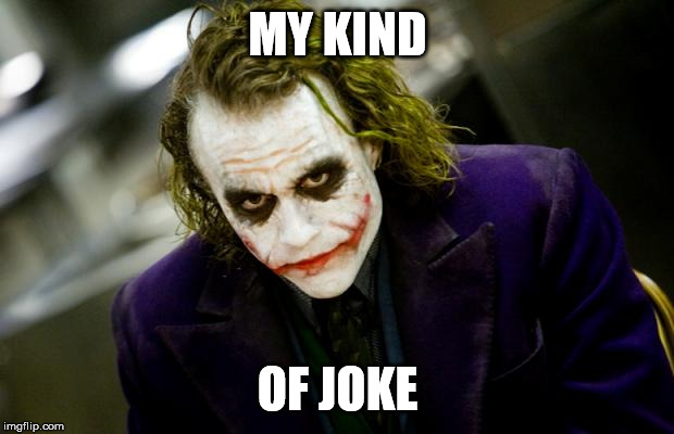 why so serious joker | MY KIND OF JOKE | image tagged in why so serious joker | made w/ Imgflip meme maker