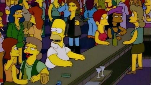 Homer Simpson Gay Bar Blank Meme Template