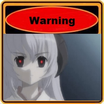 The Sign speaks for itself | image tagged in danger,higurashi,hanyuu,demon | made w/ Imgflip meme maker