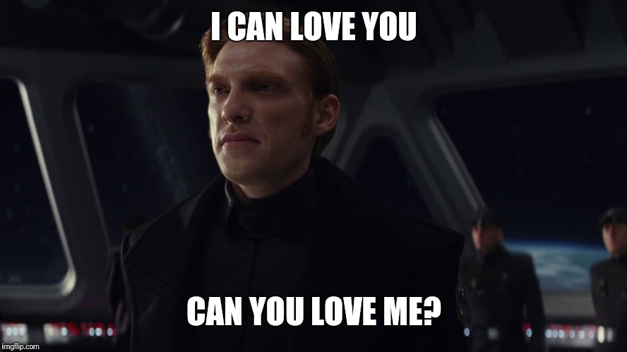 Hugs can love you | I CAN LOVE YOU; CAN YOU LOVE ME? | image tagged in star wars,hugs,valentine's day,valentine | made w/ Imgflip meme maker