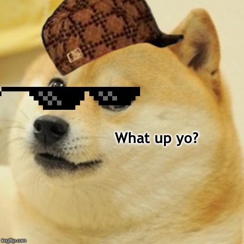 Doge | What up yo? | image tagged in memes,doge | made w/ Imgflip meme maker