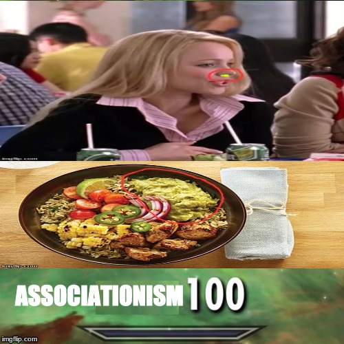 "Uh, I don't think that I'm hungry anymore.  Excuse me.  I have to go to the bathroom." | ASSOCIATIONISM | image tagged in history,education,memes | made w/ Imgflip meme maker