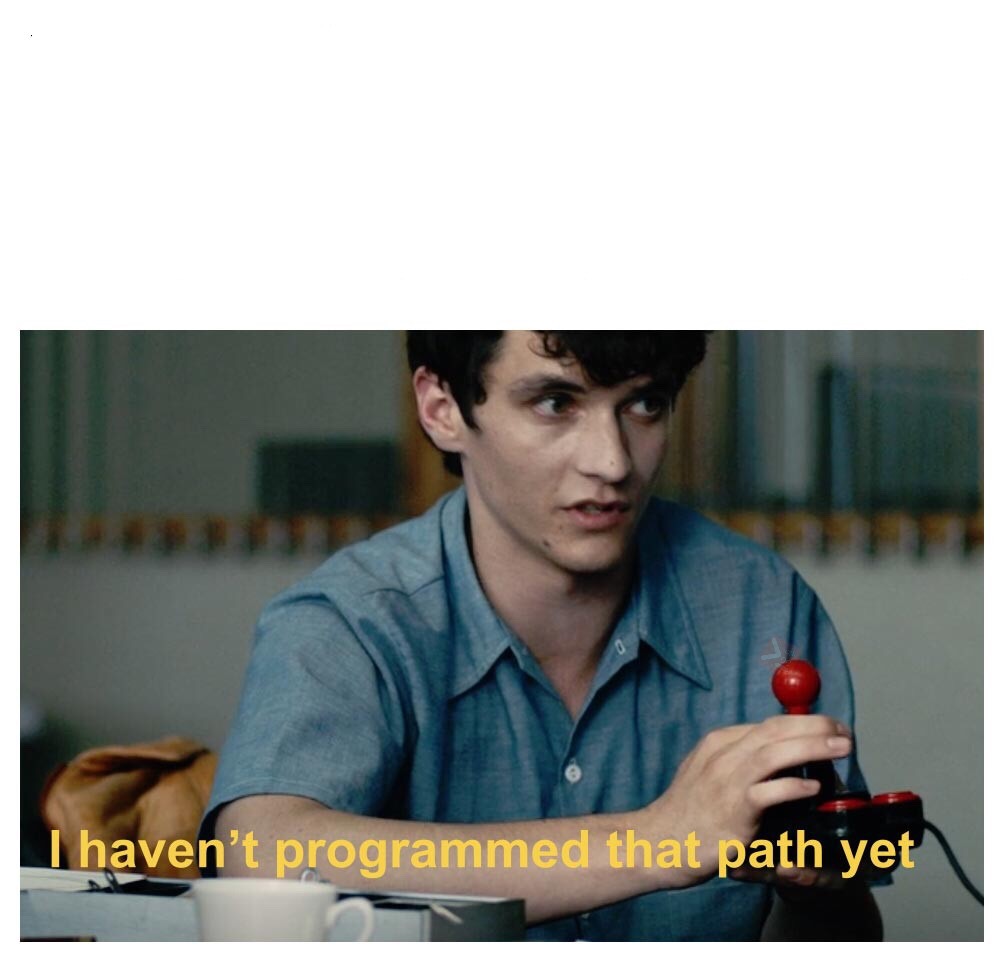 Black Mirror Bandersnatch Programmed Path Blank Meme Template