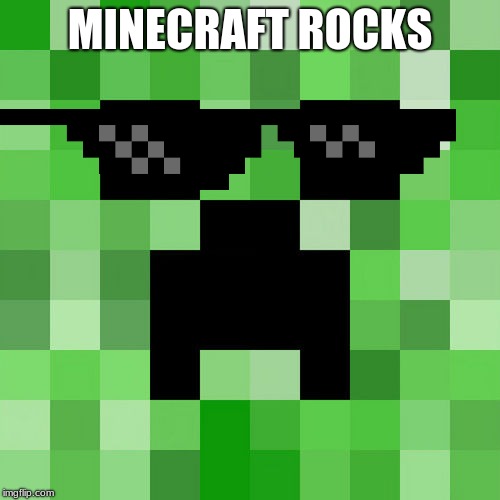 Scumbag Minecraft Meme | MINECRAFT ROCKS | image tagged in memes,scumbag minecraft | made w/ Imgflip meme maker