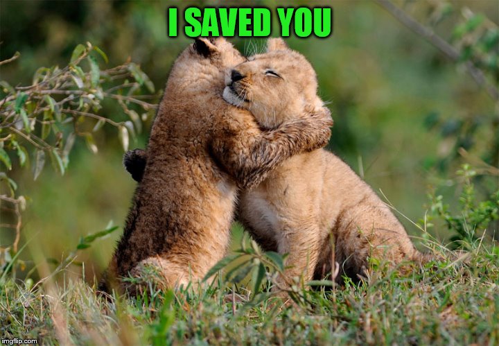 I SAVED YOU | made w/ Imgflip meme maker