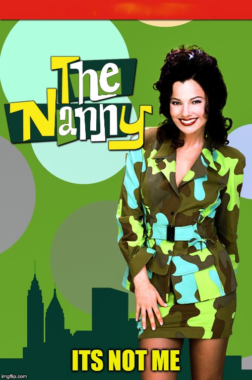the Nanny | ITS NOT ME | image tagged in the nanny | made w/ Imgflip meme maker