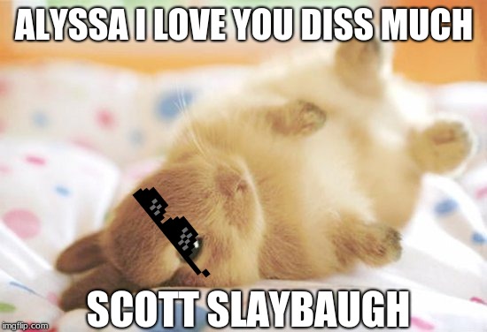 ALYSSA I LOVE YOU DISS MUCH; SCOTT SLAYBAUGH | image tagged in your mama | made w/ Imgflip meme maker
