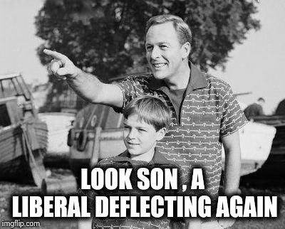 Look Son Meme | LOOK SON , A LIBERAL DEFLECTING AGAIN | image tagged in memes,look son | made w/ Imgflip meme maker