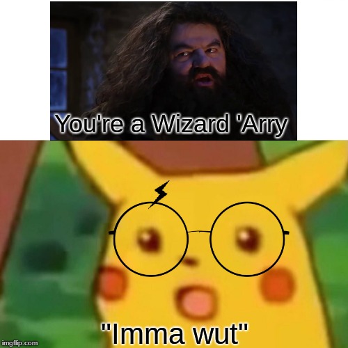 So this is how Pikachu knows how to use lightning. | You're a Wizard 'Arry; "Imma wut" | image tagged in memes,surprised pikachu | made w/ Imgflip meme maker