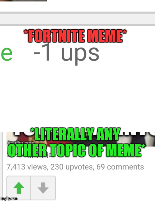 Isn't This True? | *FORTNITE MEME*; *LITERALLY ANY OTHER TOPIC OF MEME* | image tagged in memes,funny,so true,fortnite,funny memes,mightgaming6 | made w/ Imgflip meme maker