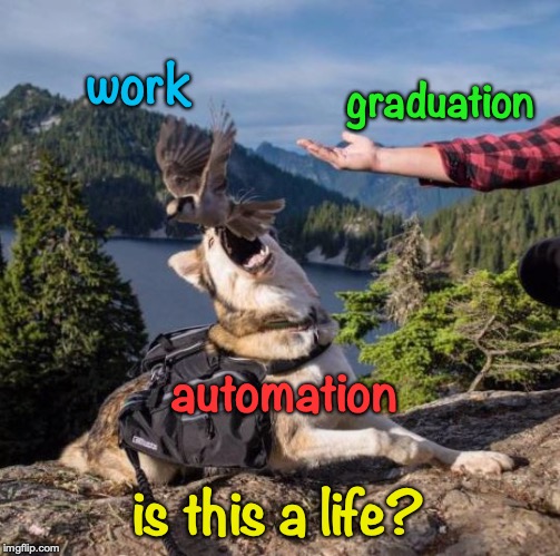 False Start | work; graduation; automation; is this a life? | image tagged in work,technology,career | made w/ Imgflip meme maker