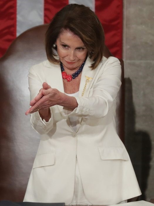 Clapping Speaker Nancy Pelosi Blank Meme Template