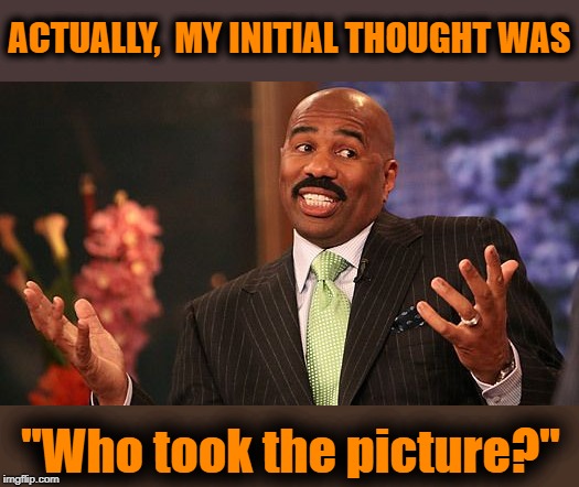 shrug | ACTUALLY,  MY INITIAL THOUGHT WAS "Who took the picture?" | image tagged in shrug | made w/ Imgflip meme maker