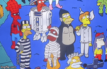 that time of year again... | image tagged in gifs,holloween,halloween costume,party,funny,the simpsons | made w/ Imgflip video-to-gif maker