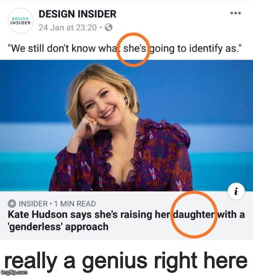 really a genius right here | image tagged in gender identity,transgender,gender,genius,special kind of stupid,claybourne | made w/ Imgflip meme maker