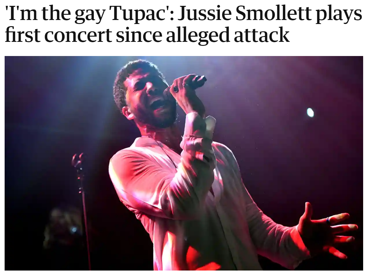Jussie Smollett in concert Blank Meme Template