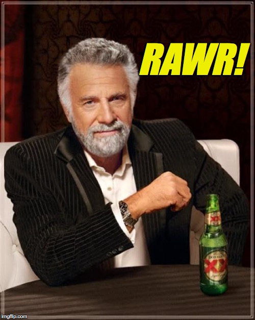 The Most Interesting Man In The World Meme | RAWR! | image tagged in memes,the most interesting man in the world | made w/ Imgflip meme maker