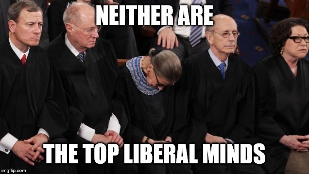 NEITHER ARE THE TOP LIBERAL MINDS | made w/ Imgflip meme maker