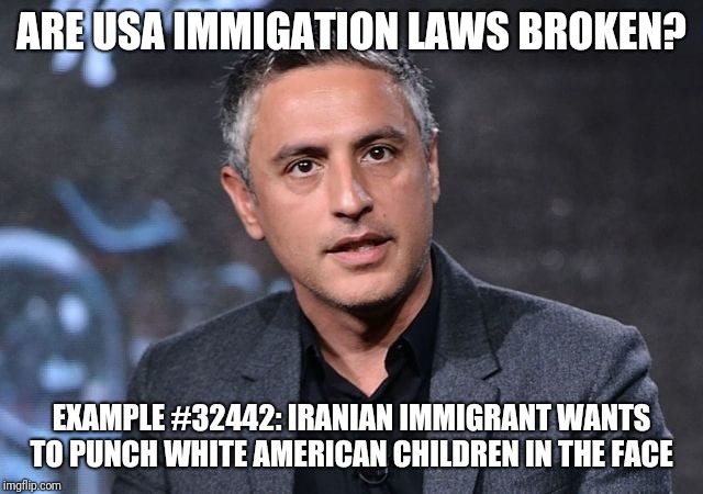 MAGA KID PUNCHER | ARE USA IMMIGATION LAWS BROKEN? EXAMPLE #32442: IRANIAN IMMIGRANT WANTS TO PUNCH WHITE AMERICAN CHILDREN IN THE FACE | image tagged in reza aslan,maga,nick sandmann | made w/ Imgflip meme maker